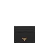 Portofele Prada Logo-Plaque Saffiano Leather Cardholder Femei