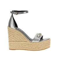 Espadrile Versace Medusa '95 Leather Wedge Sandals Femei