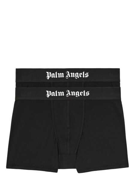 Sorturi de baie Palm Angels Palm Angels Pa Boxer Bi-Pack Black Barbati (BM 17034114) 1
