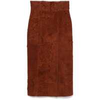 Fuste Alexander McQueen Suede Pencil Skirt Femei