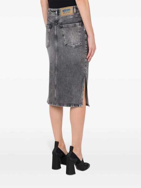 Fuste MOSCHINO JEANS Moschino Jeans Denim Skirt GRAY Femei (BM 17035149) 3
