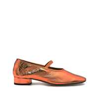 Pantofi cu toc Aeyde Pippa Crackle Laminated Calf Leather Gold Shoes Femei