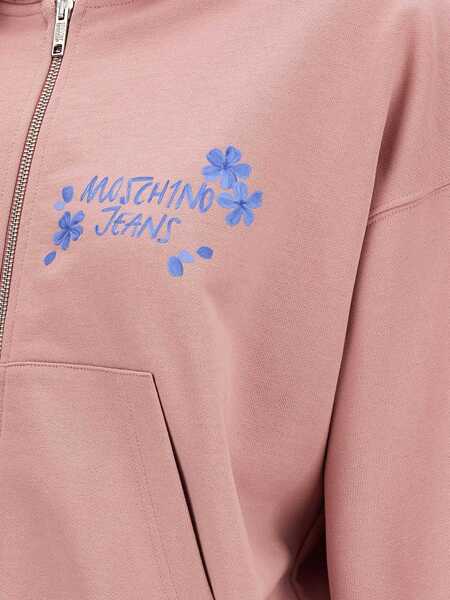 Bluze de trening MOSCHINO JEANS Moschino Jeans Hoodie PINK Femei (BM 17035296) 4