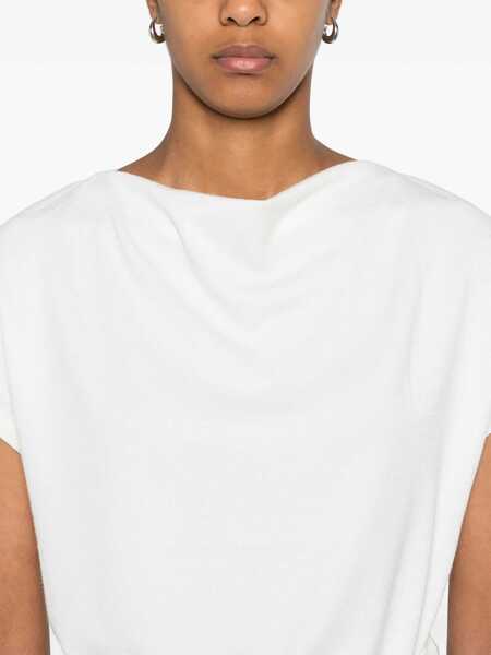 Tricouri Vince Vince Knitted T-Shirt WHITE Femei (BM 17039577) 5