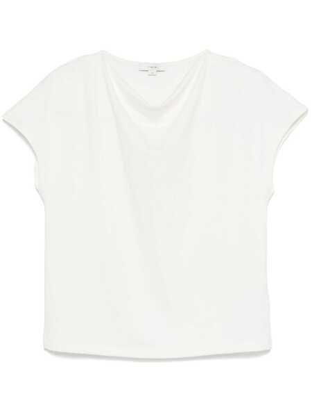 Tricouri Vince Vince Knitted T-Shirt WHITE Femei (BM 17039577) 1