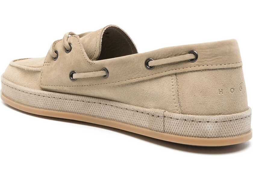 Mocasini Hogan Leather Boat Moccasin BEIGE Barbati (BM 17042095) 3