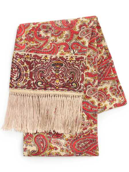 Esarfe Valentino Garavani Valentino Garavani Printed Silk Scarf YELLOW Barbati (BM 17042844) 1