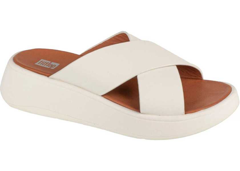 Slapi FitFlop F-Mode Flatform White Femei (BM 17042980) 1