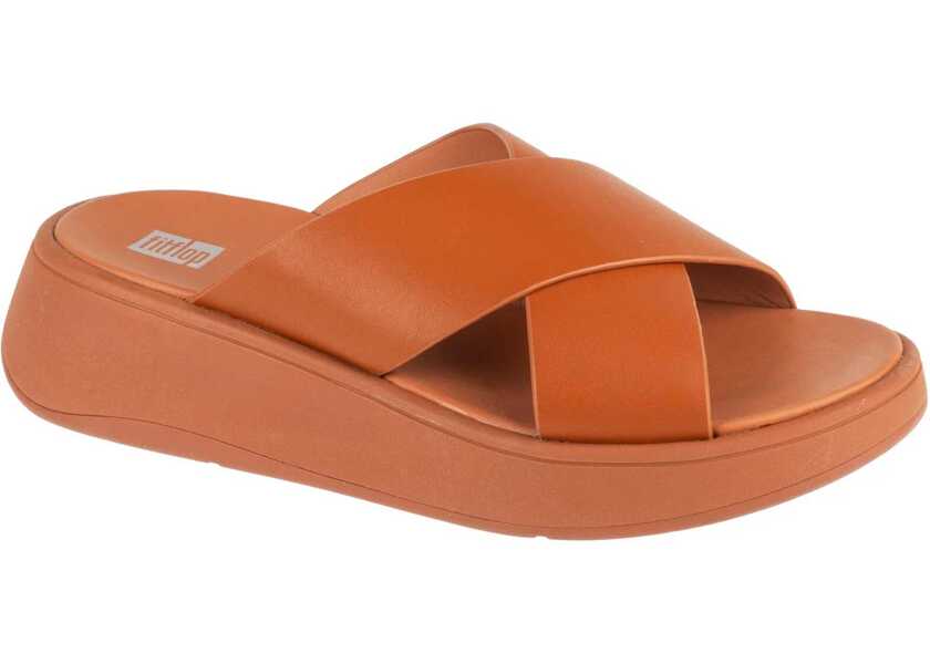Slapi FitFlop F-Mode Flatform Brown Femei (BM 17042983) 1