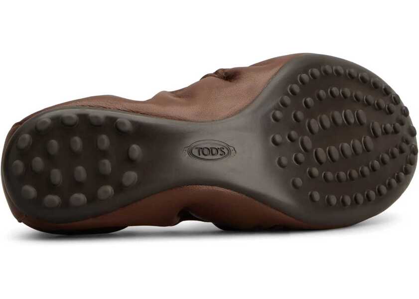 Balerini TODS Ballet Flats Wit Eyelets BROWN Femei (BM 17043125) 4