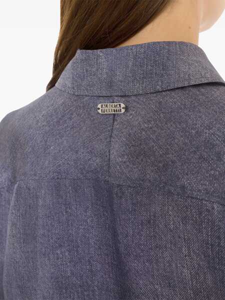 Camasi Alberta Ferretti Grey silk shirt Gray Femei (BM 17043154) 4