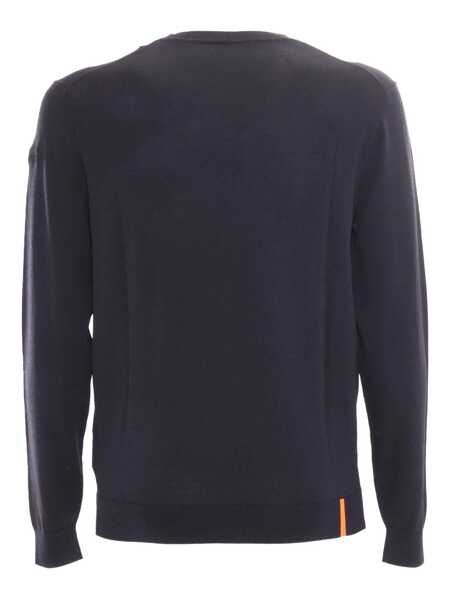 Pulovere casual Rrd maxell round knit Blue Barbati (BM 17043316) 2