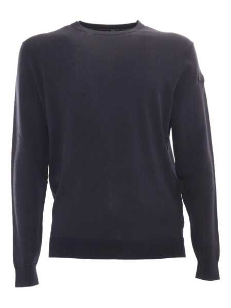 Pulovere casual Rrd maxell round knit Blue Barbati (BM 17043316) 1