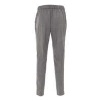 Pantaloni Fabiana Filippi Dama - Pantaloni Fabiana Filippi BISTRETCH WOOL PLEATED JOGGING TROUSERS WITH FILO DIAMANTE Gray Femei (BM 17043730) - B-mall.ro