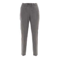Pantaloni BISTRETCH WOOL PLEATED JOGGING TROUSERS WITH FILO DIAMANTE Femei