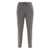 Fabiana Filippi BISTRETCH WOOL PLEATED JOGGING TROUSERS WITH FILO DIAMANTE Gray