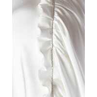 Topuri Fabiana Filippi Dama - Topuri Fabiana Filippi VISCOSE SATIN TOP WITH GATHERED SHOULDER AND FILO DIAMANTE White Femei (BM 17043763) - B-mall.ro