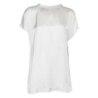 Topuri VISCOSE SATIN TOP WITH GATHERED SHOULDER AND FILO DIAMANTE Femei