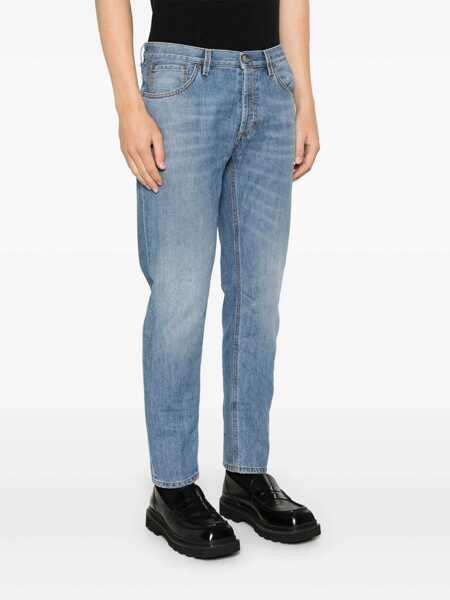 Blugi drepti Dondup BRIGHTON PANTS Blue Barbati (BM 17043811) 3