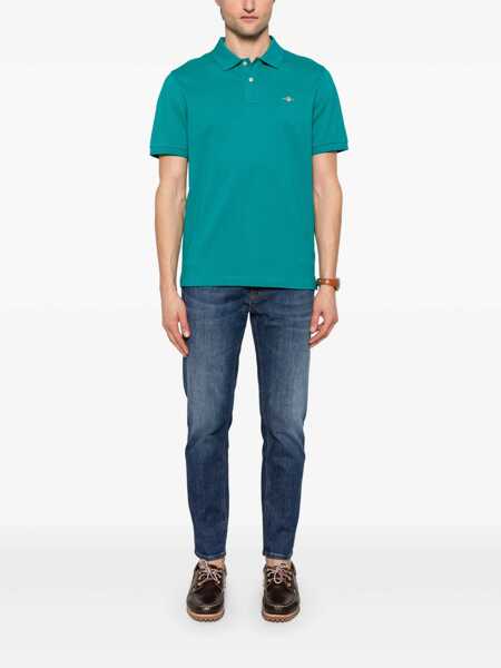 Blugi drepti Dondup BRIGHTON PANTS Blue Barbati (BM 17043814) 2