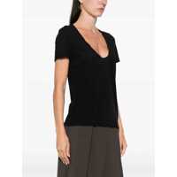 Imbracaminte James Perse Dama - Tricouri James Perse Semi-transparent T-Shirt BLACK Femei (BM 17044133) - B-mall.ro