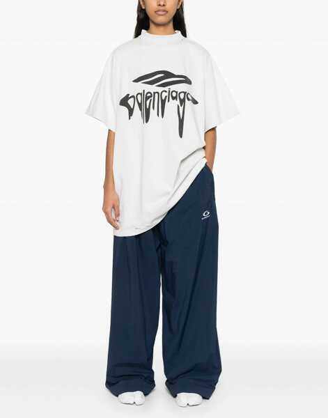 Tricouri Balenciaga 3B Liquified Oversize T-Shirt WHITE Barbati (BM 17044406) 3