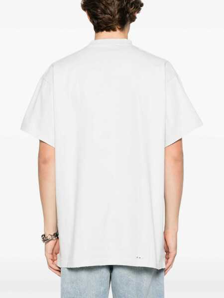 Tricouri Balenciaga 3B Liquified Oversize T-Shirt WHITE Barbati (BM 17044406) 4