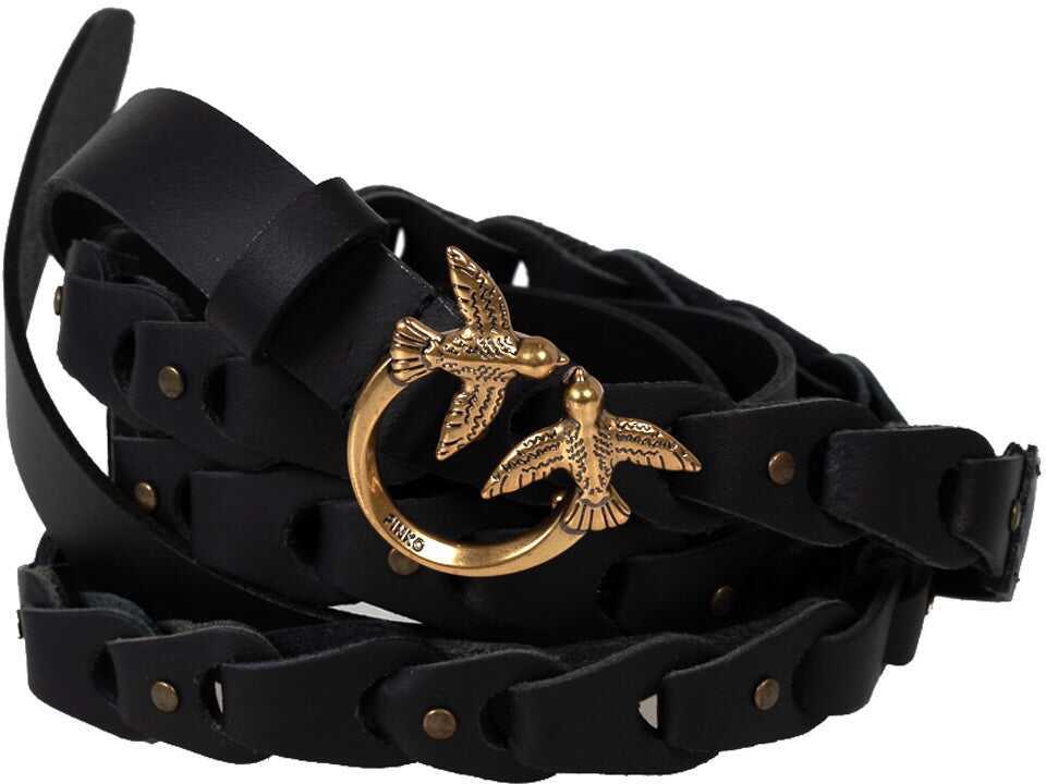 Curele Pinko Love Double Belt H2 1H2114 Czarny Femei (BM 17044475) 2