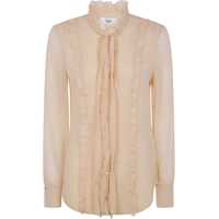 Bluze Fitted Blouse With Ruffles Femei