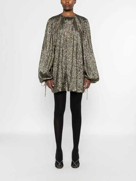 Rochii elegante Chloe Ruched Mini Dress GOLD Femei (BM 17044580) 2