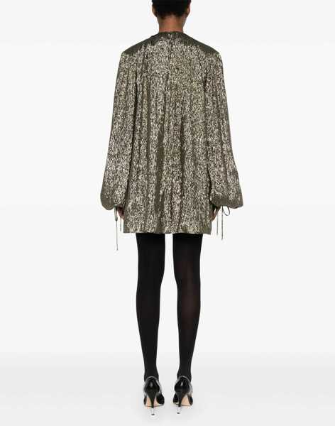 Rochii elegante Chloe Ruched Mini Dress GOLD Femei (BM 17044580) 4