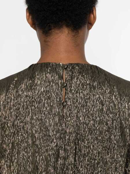 Rochii elegante Chloe Ruched Mini Dress GOLD Femei (BM 17044580) 5