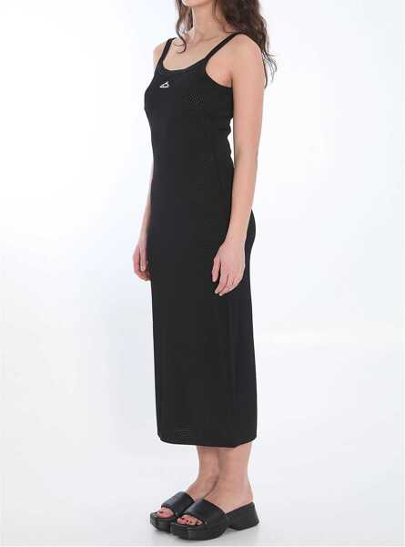 Rochii elegante Alexander Wang Slip Dress With 3D Logo BLACK Femei (BM 17044586) 4