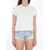 Alexander Wang Cropped T-Shirt With Logo WHITE