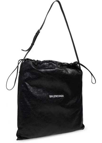 Genti de mana Balenciaga Dust shopper Bag BLACK/L WHITE Barbati (BM 17044784) 4