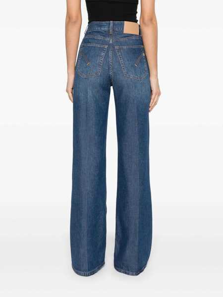 Blugi drepti Dondup AMBER PANTS Blue Femei (BM 17045065) 4