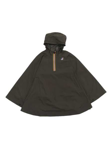 Paltoane K-WAY KIDS P. LE VRAI 4.0 MORGAN PONCHO JACKET Green Fete (BM 17045077) 1