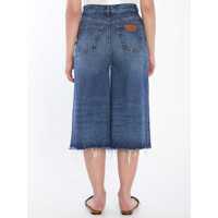 Pantaloni casual Chloe Dama - Pantaloni casual Chloe Patchwork Denim Bermuda Shorts BLUE Femei (BM 17046154) - B-mall.ro