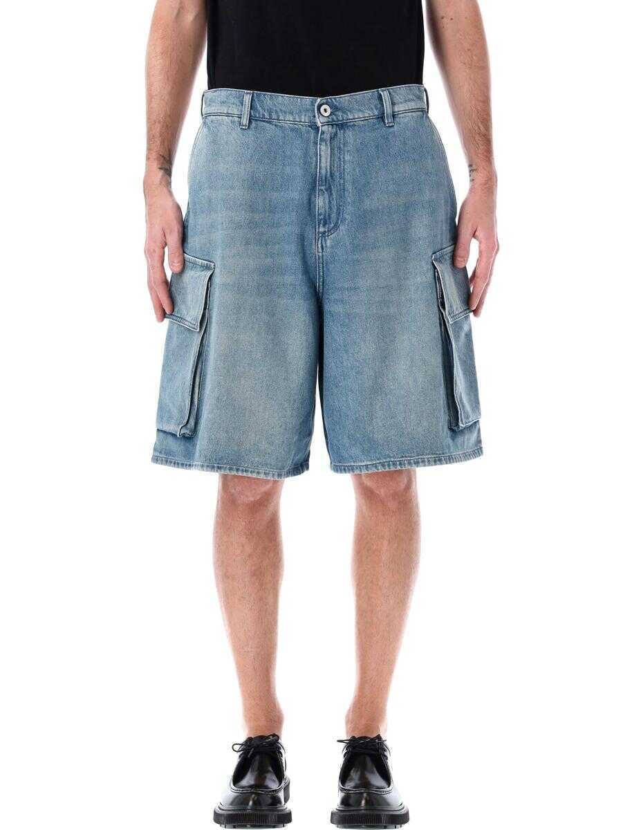 Pantaloni scurti JW Anderson JW Anderson Cargo Denim Shorts BLUE Barbati (BM 17047582) 1