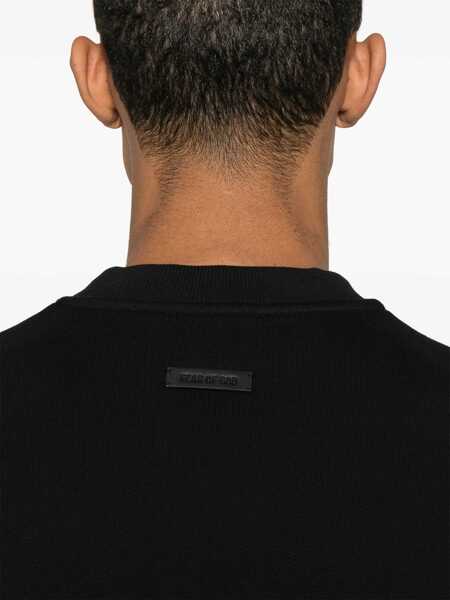 Pulovere FEAR OF GOD Fear Of God Eternal Fleece Crewneck Black Barbati (BM 17047624) 5