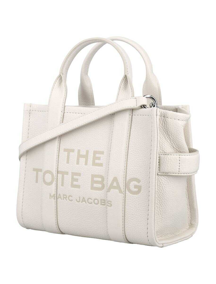 Genti de umar Marc Jacobs Marc Jacobs The Mini Tote Leather Bag COTTON SILVER Femei (BM 17047810) 3