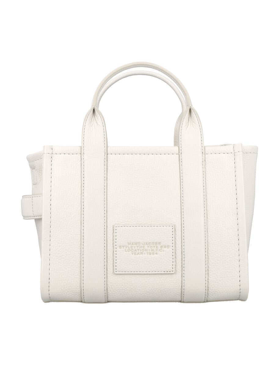 Genti de umar Marc Jacobs Marc Jacobs The Mini Tote Leather Bag COTTON SILVER Femei (BM 17047810) 4