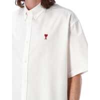 Camasi AMI Paris pentru Barbati - Camasi AMI Paris AMI Paris Boxy Fit De Coeur Shirt NATURAL WHITE Barbati (BM 17047822) - B-mall.ro