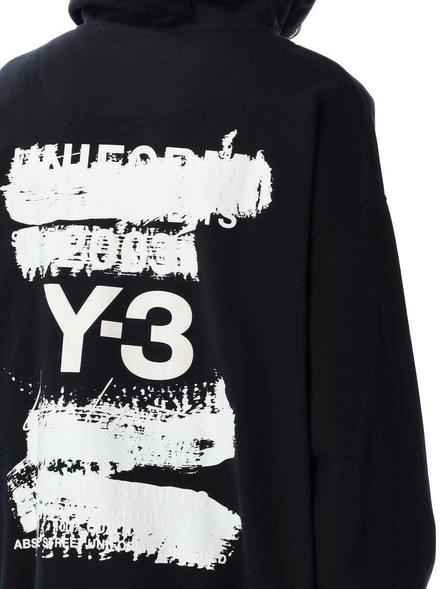 Bluze de trening Y-3 Y-3 Adidas Graphic Hoodie Black Barbati (BM 17047870) 3