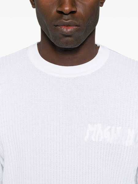 Topuri MAGLIANO Magliano Waffle Tee WHITE Barbati (BM 17047951) 4