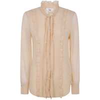 Bluze Fitted Blouse With Ruffles Femei