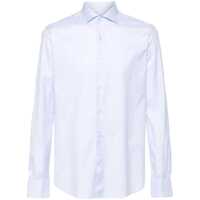 Camasi Glanshirt Light Blue Cotton Shirt Barbati