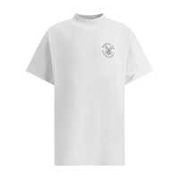 Topuri Balenciaga White Under Armour Cotton T-Shirt Barbati