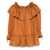 Saint Laurent Saint Laurent Flounces Mini Dress BROWN