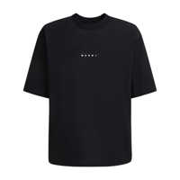 Tricouri Marni Cotton T-Shirt With Logo Print Barbati